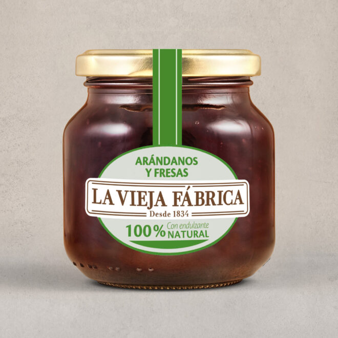 Mermelada de arándanos y fresas natural