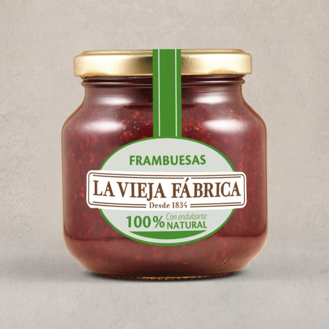 Mermelada de frambuesas natural