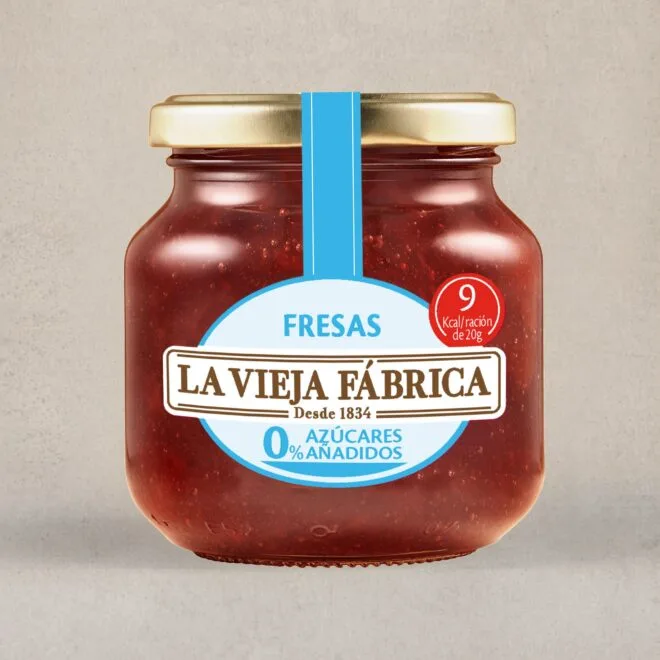 Mermelada de fresa 0% azúcares añadidos La La Vieja Fábrica