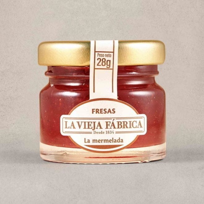 Mini Mermelada de Fresa 28g. Bandeja 24 unidades