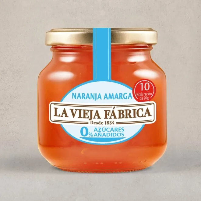 Mermelada de Naranja Amarga 0% azúcares añadidos La Vieja Fábrica